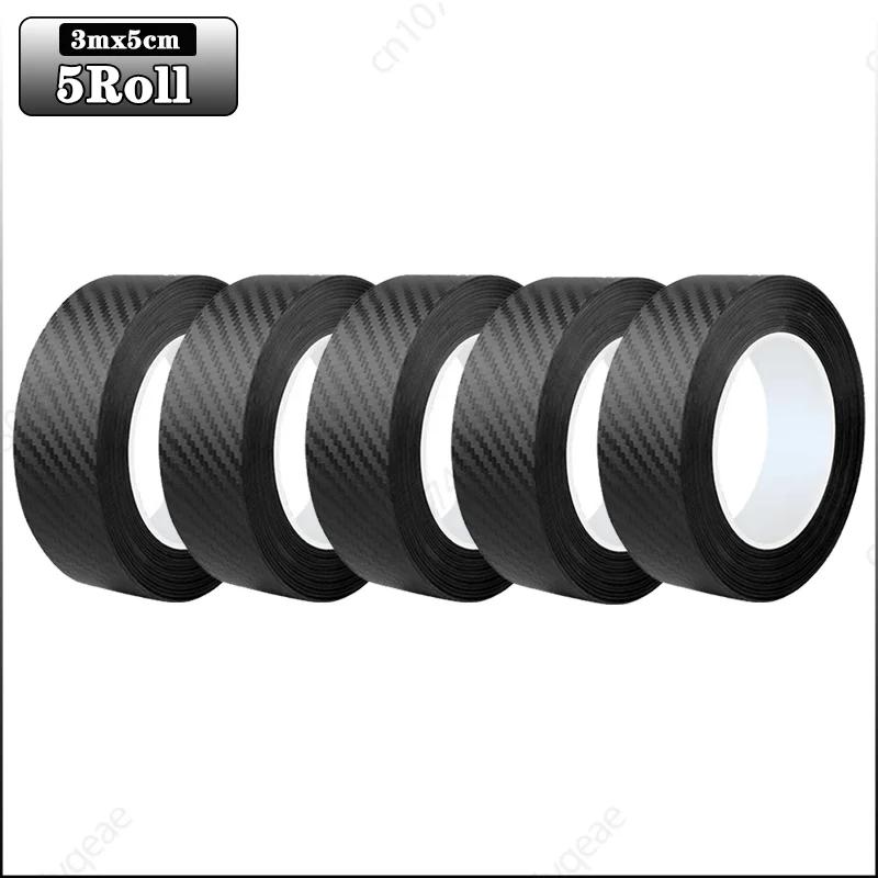 3m Auto 3D Kohlefaser Aufkleber Türschwelle Trittschutz Kofferraumstoßstange Seitenspiegel Kratzschutzband Autoaufkleber