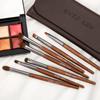 ENZO KEN Natural Pony Hair Wood Eyeshadow Brush Set with Makeup Professional Eye Makeup Brush Travel Brush for Under Nose Eyeliner and Super Soft