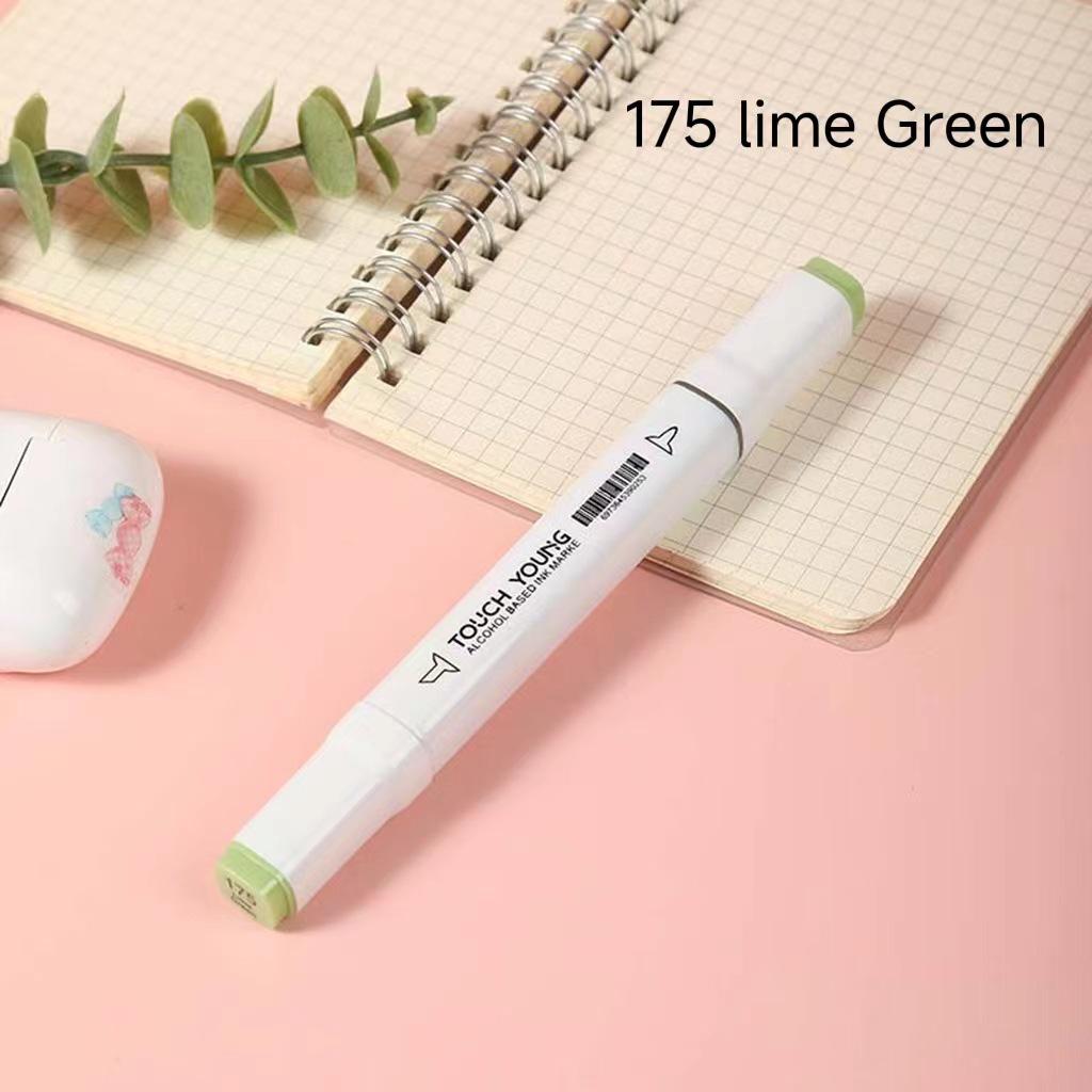 6th Gen Double Tip White Square Barrel Oil-Based Marker for Drawing & Hand-Painting