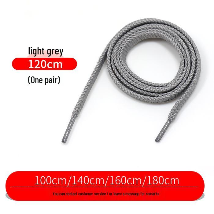 Flat Thickened Sneaker Laces for Casual and Basketball Shoes - In Black, White, and Colorful Designs