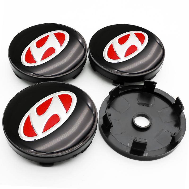 4 ks 56mm 60mm 65mm Středová krytka náboje kola auta Pro Hyundai Accent Elantra Veloster Getz Tucson i20 Krytky ráfku Samolepky Příslušenství