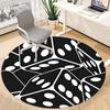 1pc Dice Pattern Office Round Area Rug, Indoor Mat Suitable ForOffice, Under Office Chairs Bedroom Living Room Home Decor, Room Decot248