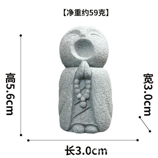 Statues de Bouddha Mignonnes Petites Sculptures de Bouddha Jizo Figurines Zen Ornements de Jardin Bouddhas Jizo Mini Statue de Bouddha Japonais
