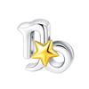 Twelve Constellations Charm Pendant Beads Diy Jewelry Bracelets Necklace Accessories Copper Beads
