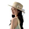 Summer Hat Women's Lace Bow Sunscreen Shade Straw Hat Summer Travel Vacation Beach Hat Sun Hat