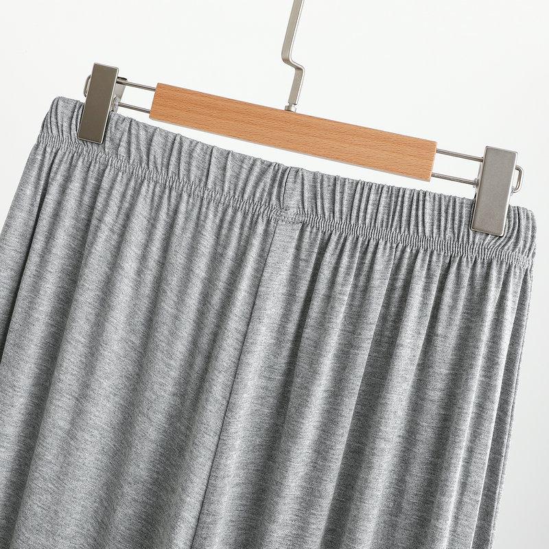 Modal Men's Mosquito-Proof Jogger Pants: Lightweight, Versatile Lantern Style for Sleep, Home, or Outdoor Wear.