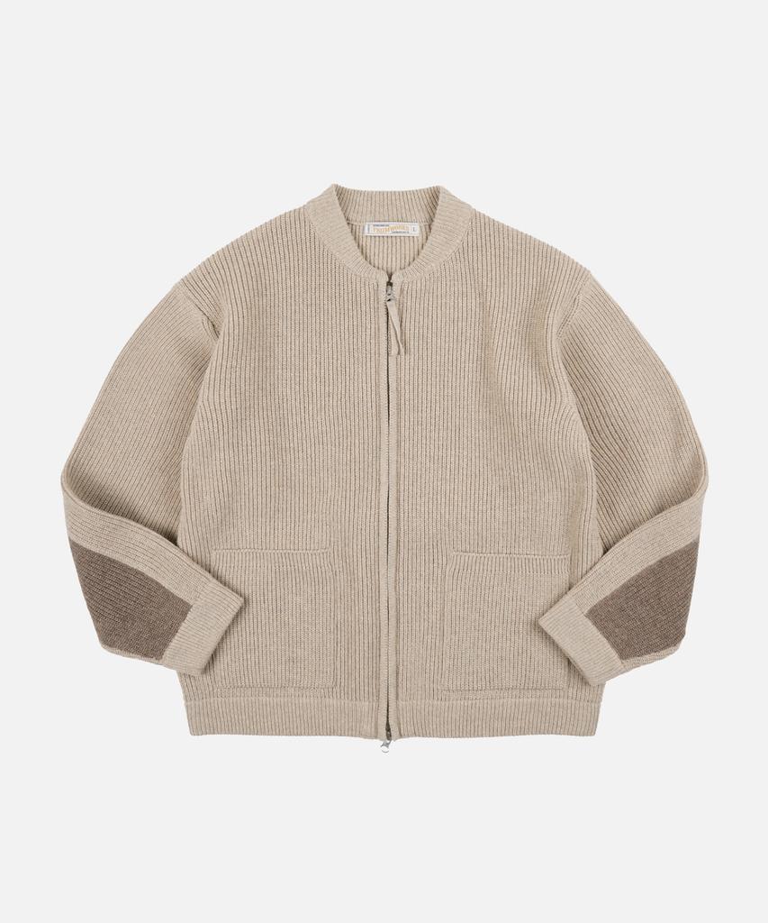 Frizmworks Ultra Heavyweight Zip Up Cardigan _ Oatmeal