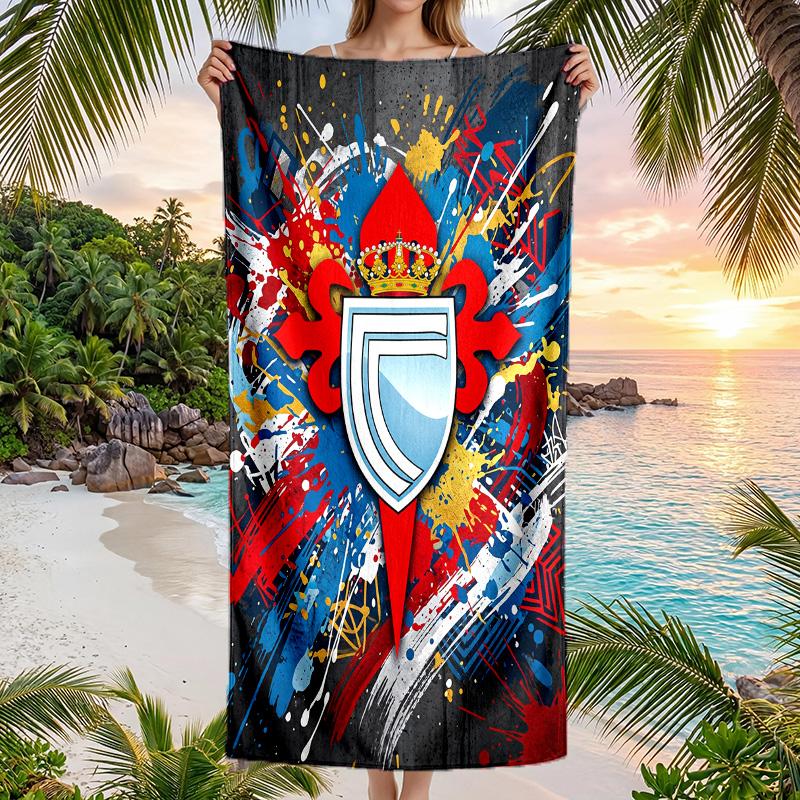 Celta Vigo FC Druck Schnelltrocknendes Strandtuch Mikrofaser Saugfähig Tragbares Reise-Schwimmtuch