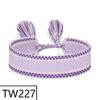 Customizable Handmade Bohemian Tassel Bracelet with Embroidered Logo - European & American Ethnic Friendship Style