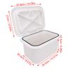 Boat Embedded Storage Marine Boat Storage Box ABS 37.5X27X17.5cm Boat Embedded Storage for Bait Fishing Gear Tools White