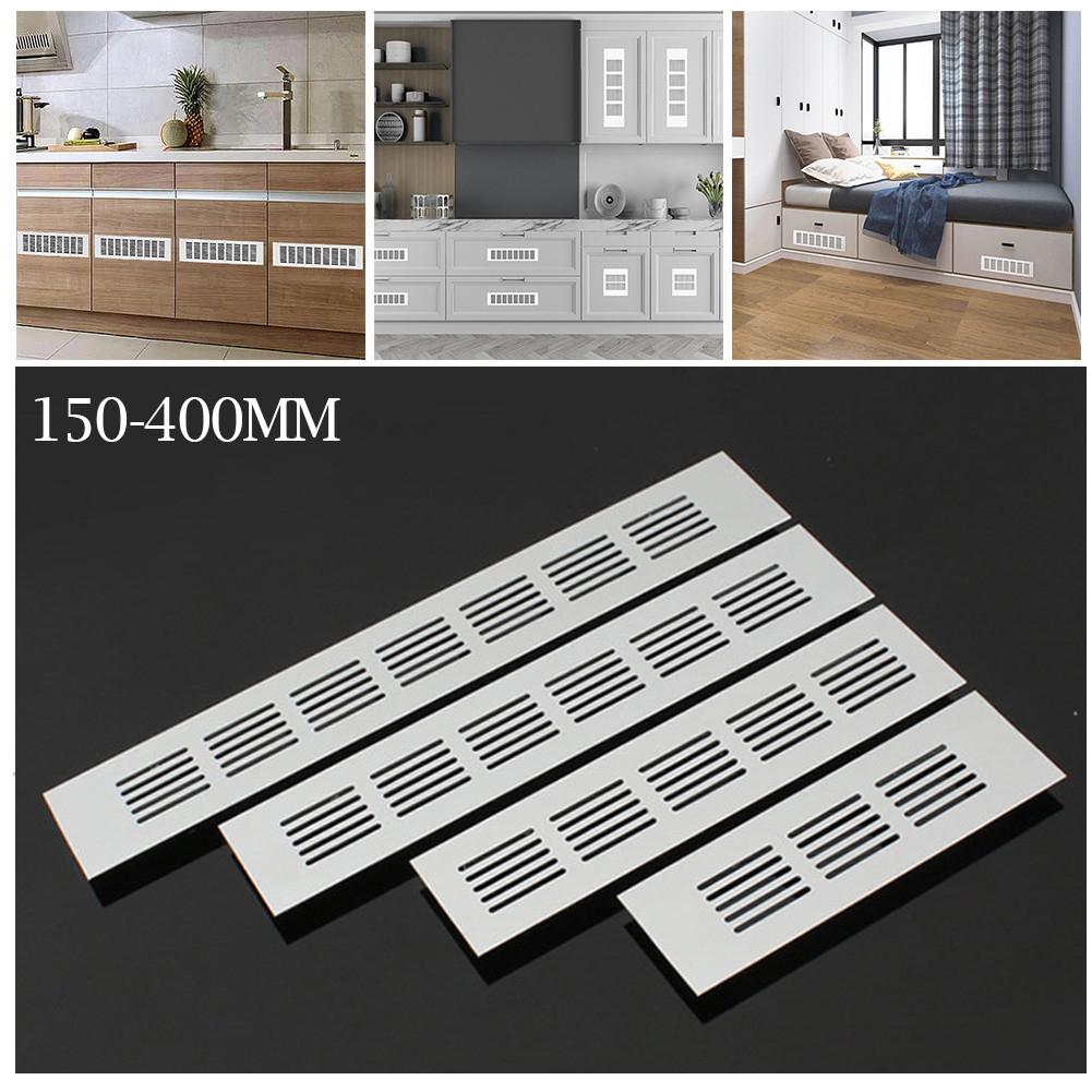 60mm Ventilation Grille Aluminium Rectangular Cabinet Wardrobe Air Vent Grille Ventilation-Cover For Wardrobes Shoe Cabinets