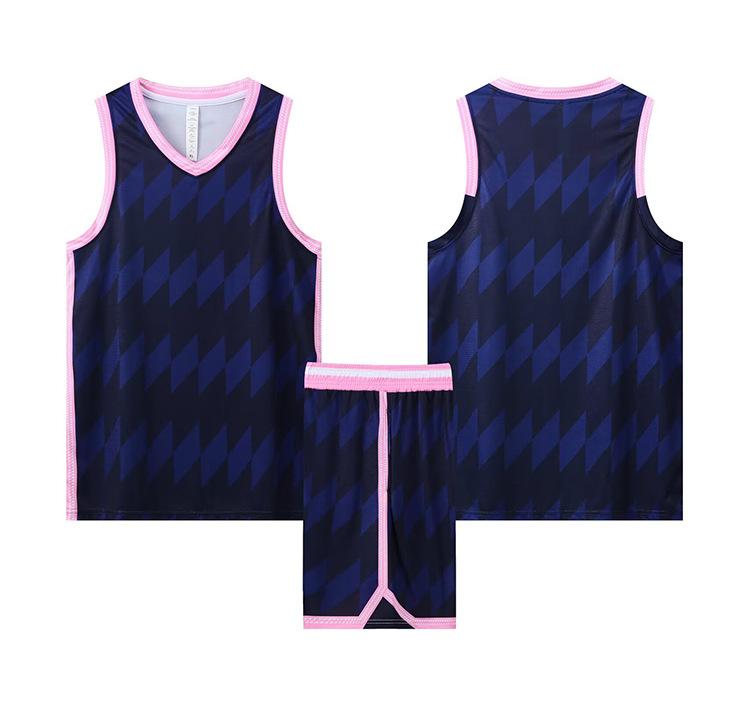 Basketball Suit Sports Men'S Vest Basketball Suit Youth Children Primary School Students Training Suit Digital Printing