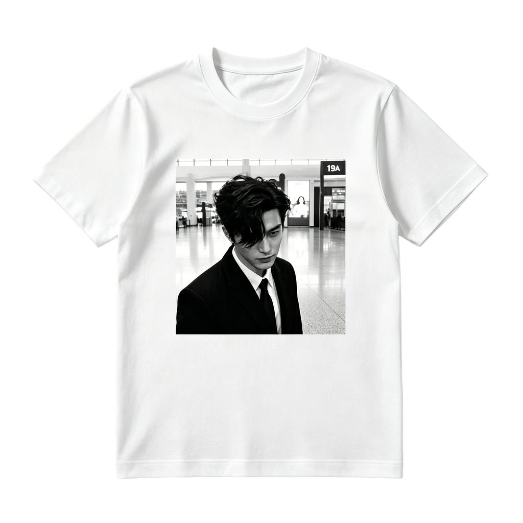 Summer T-Shirt Gate boarding gate graphics pure cotton  short sleeve unisex Loose Y2K Tops shirt