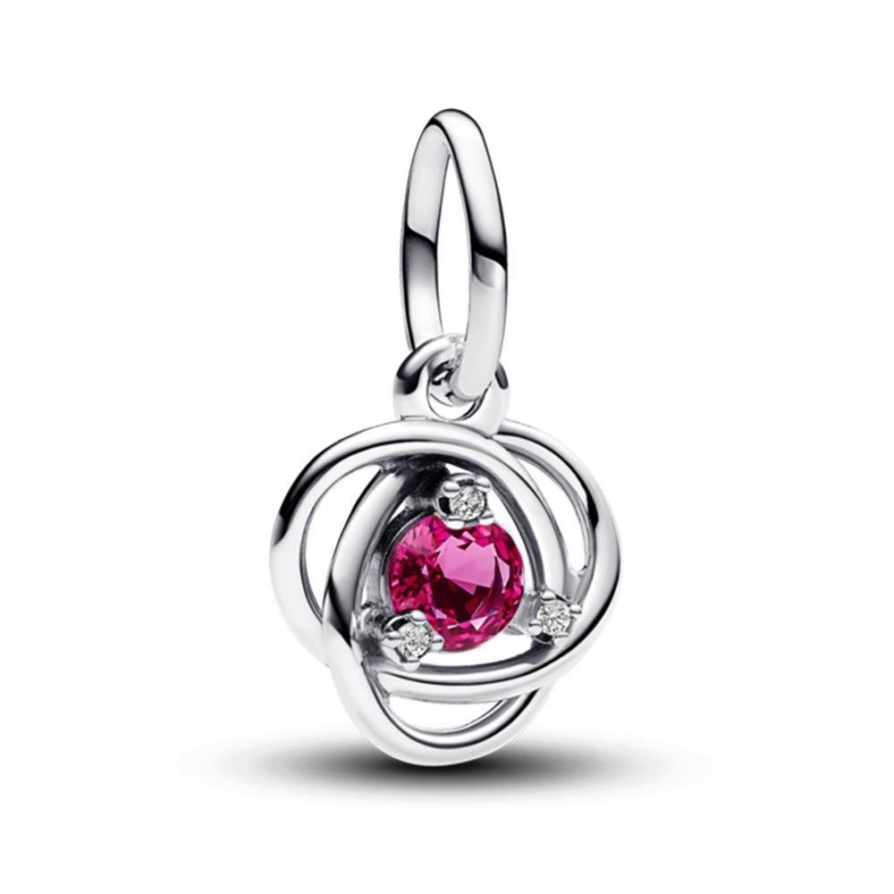 Charme Pendant Cercle d'Éternité Rose Pandora_793125C10