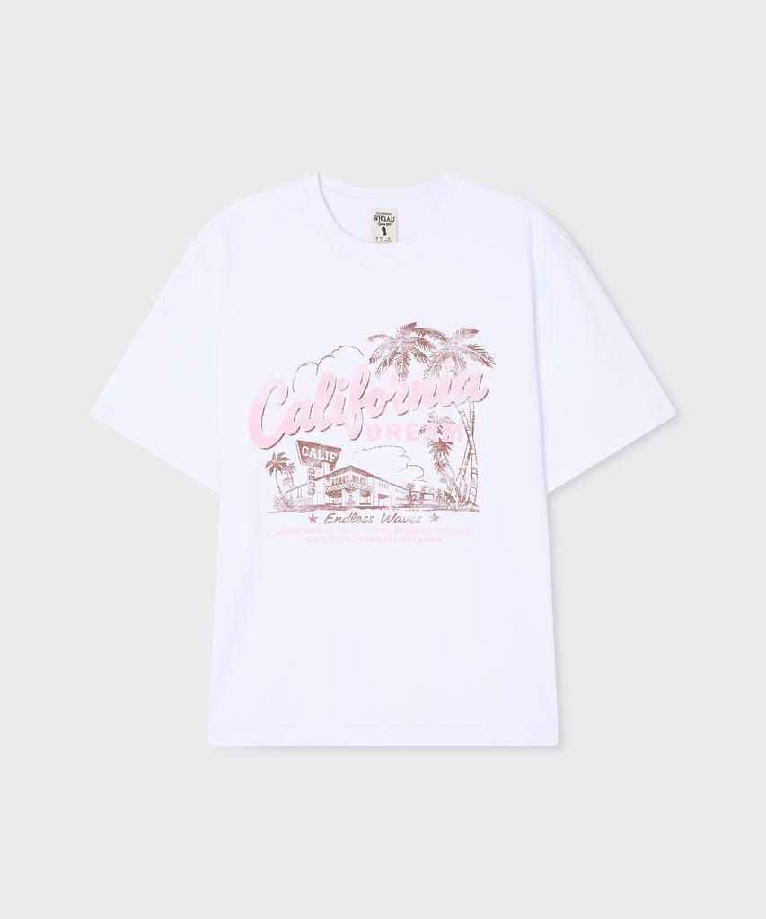 WHO.A.U California Beach T-Shirt(F) / Whrpg3799F