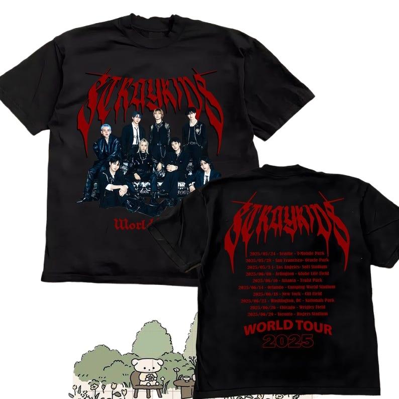 Stray Kids Dominate World Tour in North America Shirt, Stray Kids Hop Shirt, Stray Kids ATE Album, Stray Kids World Tour 2026 Sweatshirt 4XL