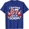I Survived 67 Days of School Xmas Candy Cane Unisex T-Shirt