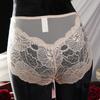 L-2XL Women High Waist Sexy Lace Panties Hollow Soft Underwear Breathable Plus Size Female Lingerie