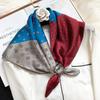 New Women Silk Printed Design Scarf For Women Fashion Neck Tie Hand Bag Foulard Wrist Kerchief Shawl Wraps Hajib Silk Scarves