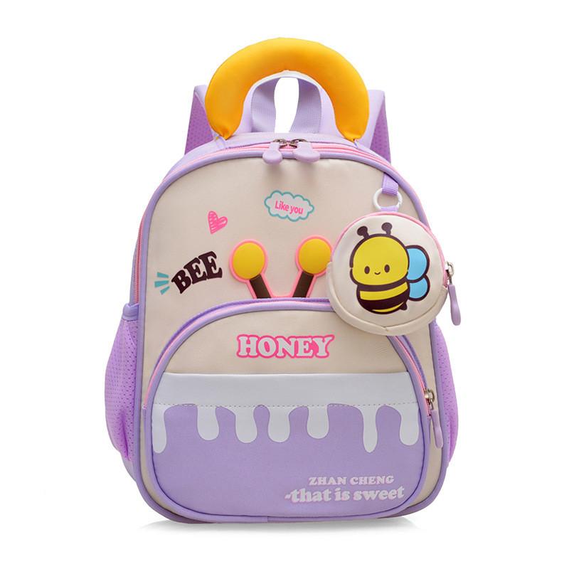 Kinder Cartoon Rucksack Für Mädchen Und Jungen Mit Cartoon Biene Stickerei Design Für Schule Und Kindergarten