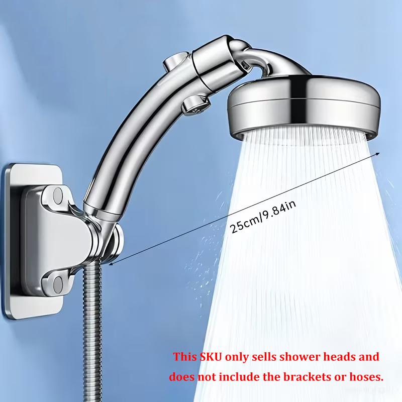 High Pressure Shower Head with Rotating Elbow, 2-in-1 Handheld & Rain Showerhead, Adjustable Bathroom Shower
