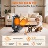 Portable Electric Heater 1000W Indoor Space Heater Mini Desktop Heating Fan Hot Air Blower For Home Bedroom Winter Fan Heater