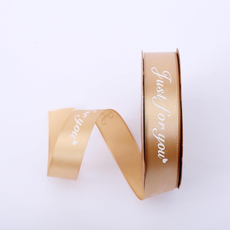 2.5cm Satin Ribbon for Gift Boxes, Cakes, and Flowers - Decorative Bowknot and Woven Colored Ribbon