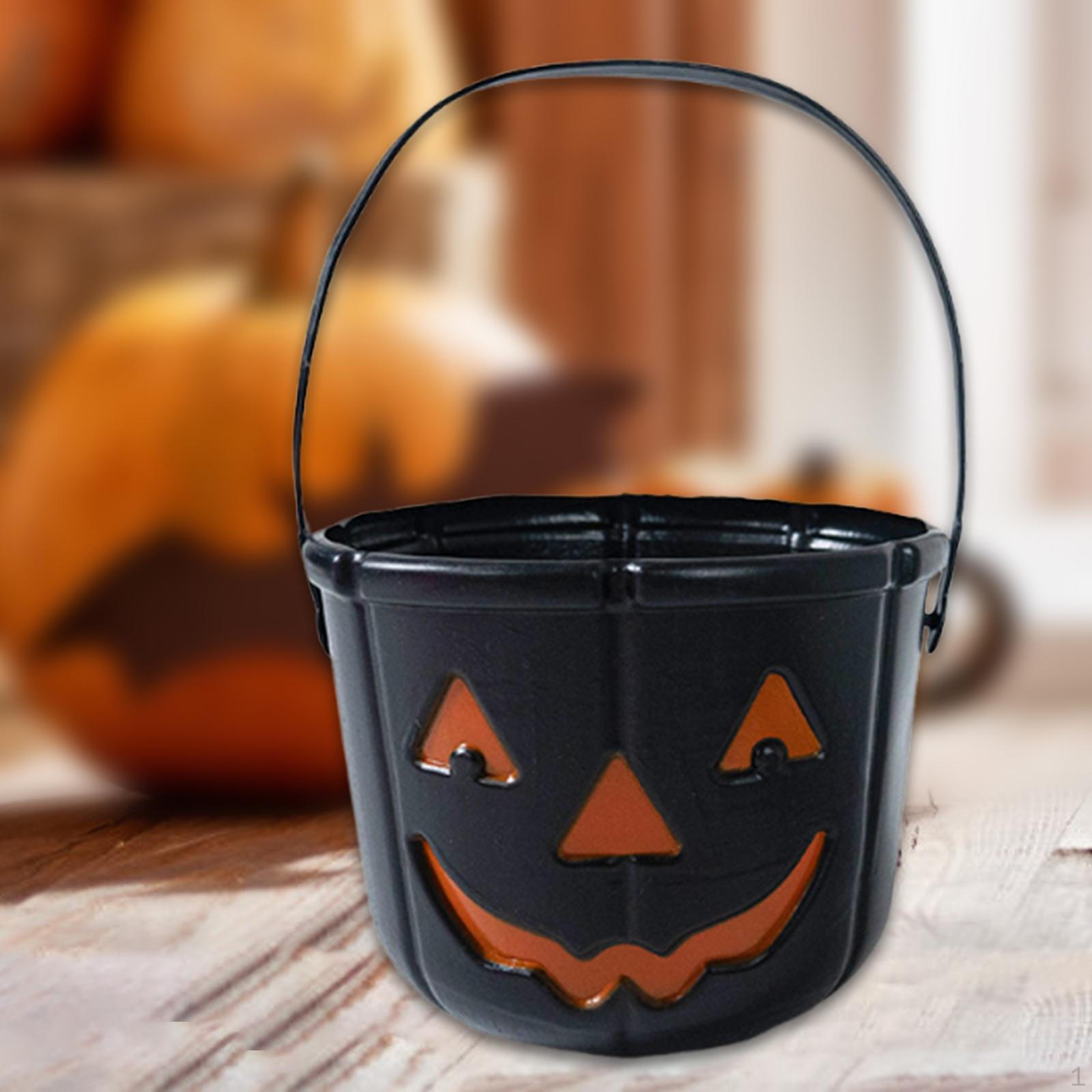 

Ведро для конфет Хэллоуин Сладости или гадости Девочки Дети Контейнер Принадлежности для вечеринки Украшение чёрный