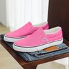 Chaussures Slip-On en toile unisexes 2026: Chaussures plates d'été décontractées style coréen pour étudiants et couples.
