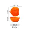 Creative Ceramic Pumpkin Fruit Tableware Household Children'S Steamed Egg Bowl With Lid Binaural Dessert Salad Dish Combination