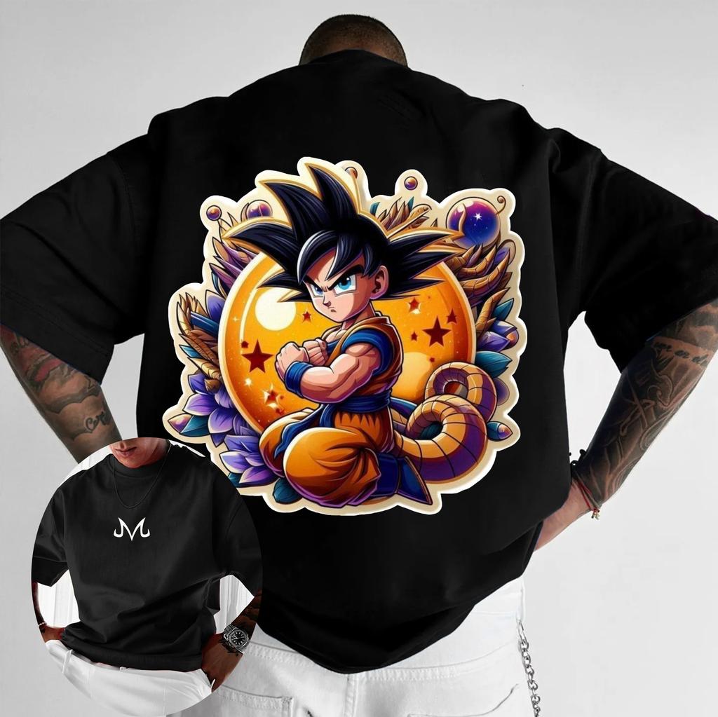 Dragon Ball Mens Womens T shirt Anime Loose Design Sense Tee Summer and Spring Boys Short Sleeves Parentchild Outfits