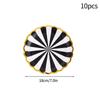 10Pcs CampingPicnic Tableware Set Disposable Paper Dishes Plate Cup Outdoor Camping Accessories Portable Cutlery