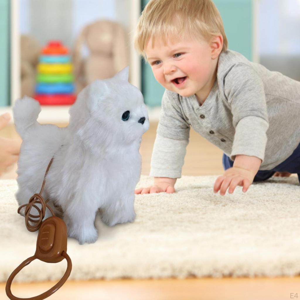 Cat Robot Toy Automatisk plysj for jenter baby
