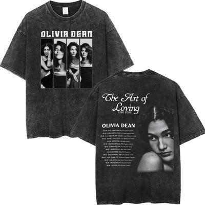 Vintage Washed The Art of Loving Tour  Tshirts Men Women Casual Fashion T Shirts High Quality Cotton Short Sleeve Tshirt