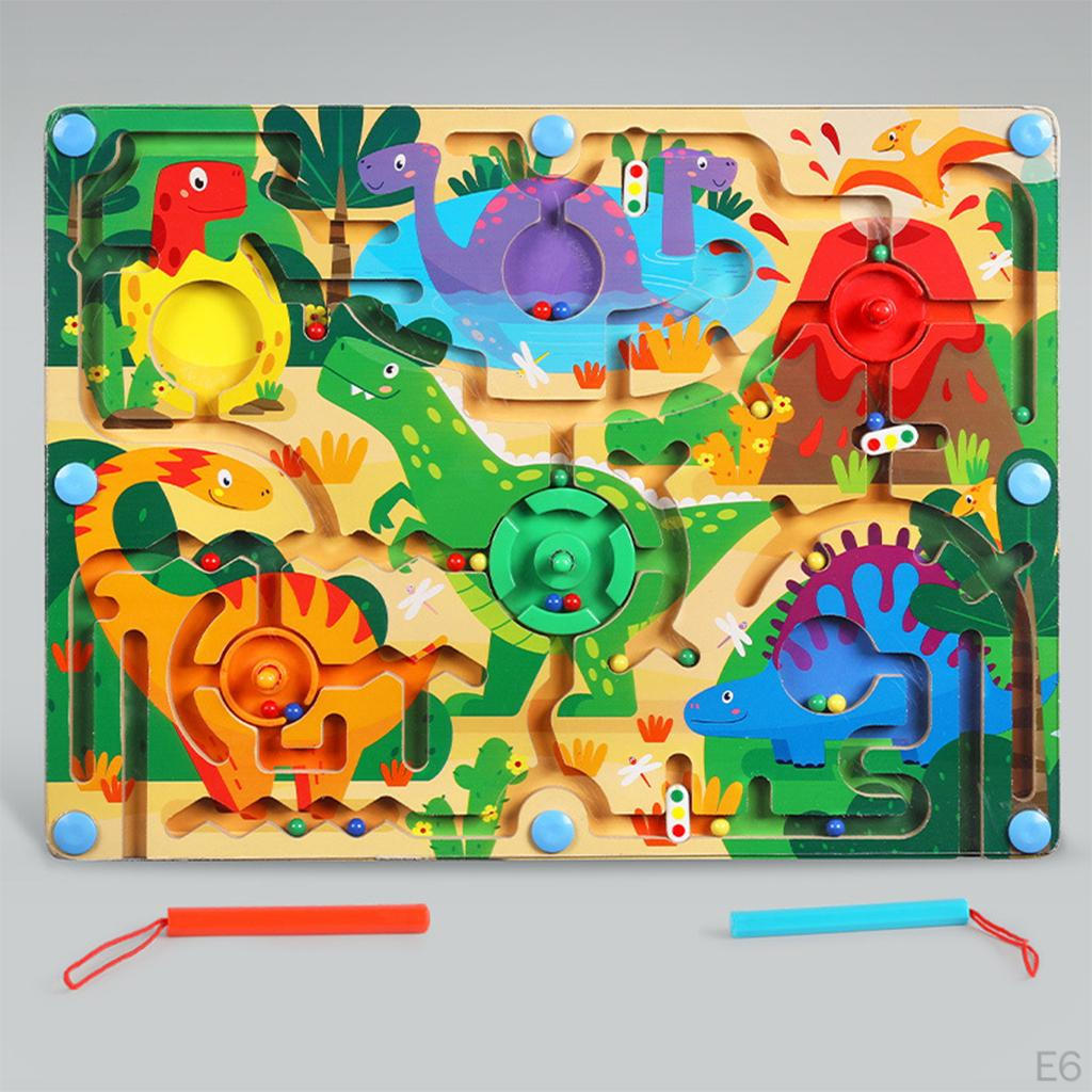 for Children Ages 4 to 6 Wooden Maze Kids Educational Crafts Toys