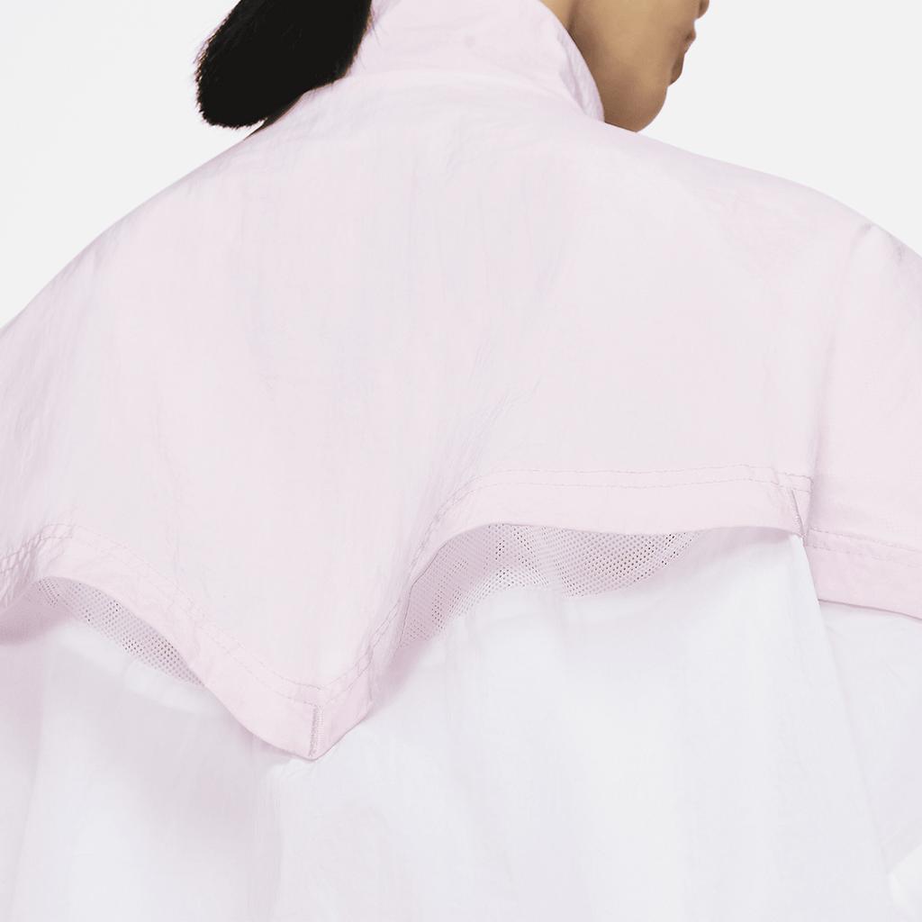 New Nike Sportswear Essential Windrunner Women's Woven Jacket 'White/Pink' DM6186-690