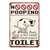 No Dog Poop This Is My Yard   Square Metal Sign for Bars Cafes  Clubs  Durable Iron Wall Decor