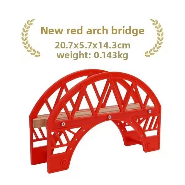All Kinds Wooden Bridge Wooden Train Track Accessories Suspension Bridge fit for Brand Wooden Railway Tracks Toys for Children