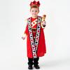 Red King of Spades Halloween Costume - Kids' Fairy Tale Role-Play Outfit