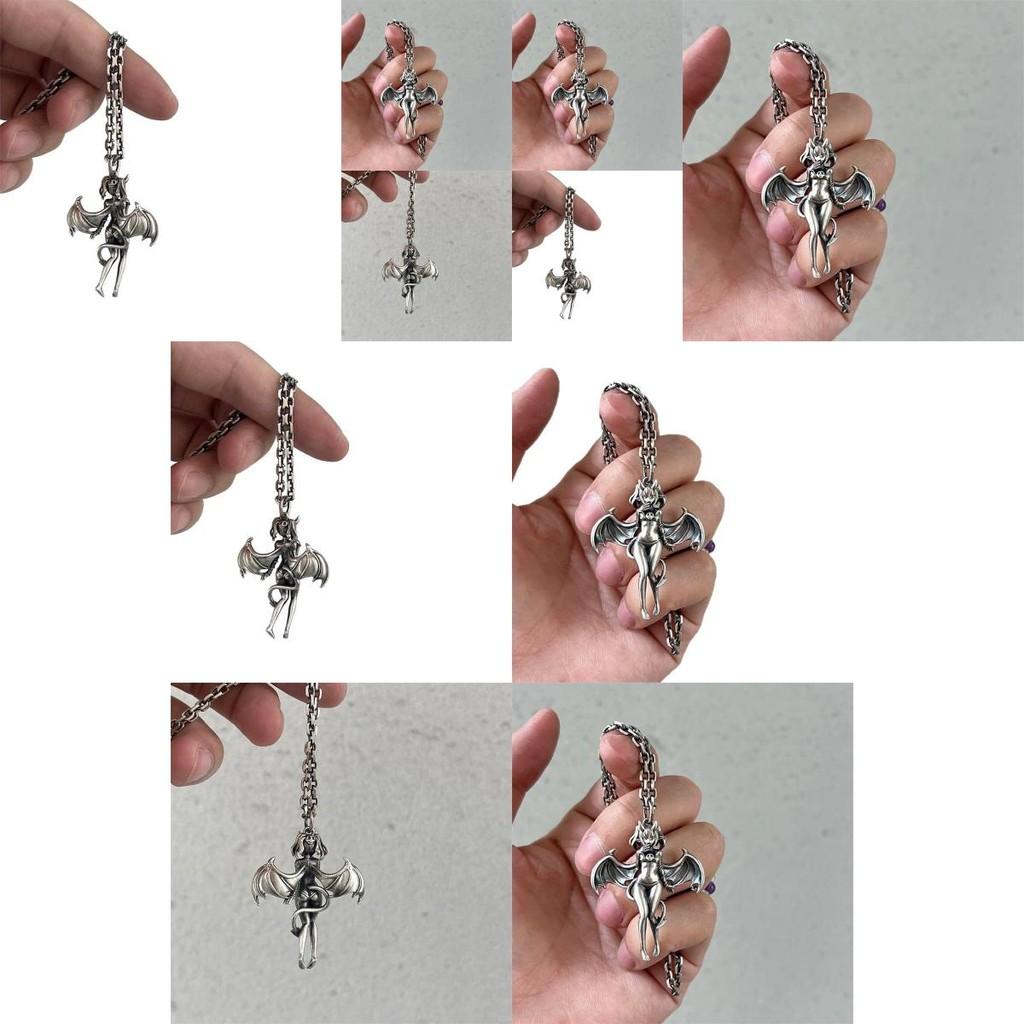 Unique Angel Pendant Chain With Electroplated Zinc Alloy For Men And Women