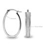 LeCalla Hoops Diamond Earrings for Women 925 Sterling Silver Earring and Girls (G-H Color, I1 Clarity)