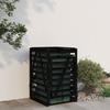 Black Solid Pine Wood Shelter for Wheeled Bin