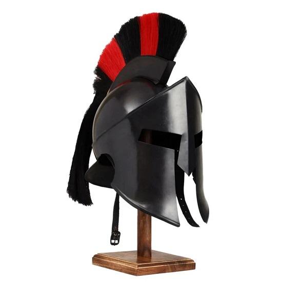 Great King Leonidas Sparta 300 Movie Black Helmet