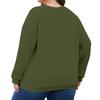 Plus Size Sweatshirt For  Women Oversized Crewneck Long Sleeve Pullover Tops