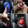 NES Company Start Button Cover Ring Red 2P Set for Mazda Atenza Axela CX-4 CX-5 Engine Switch