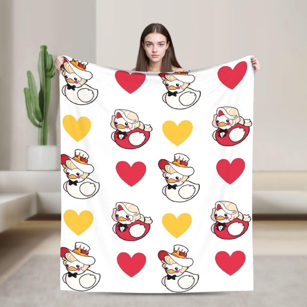 Vincent Hazbins Hotels Anime Blankets Fleece Spring Autumn Breathable Warm Throw Blanket for Sofa Bedroom Bedspread