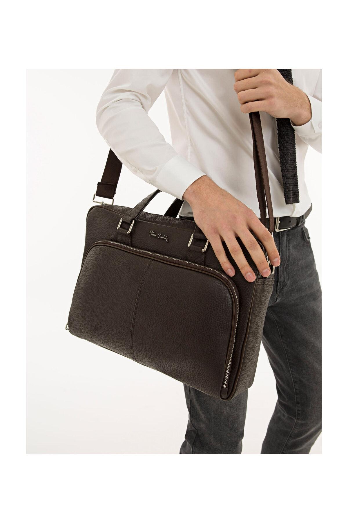 

Оригинальная мужская сумка Pierre Cardin Brown 400 Luxury Handbag