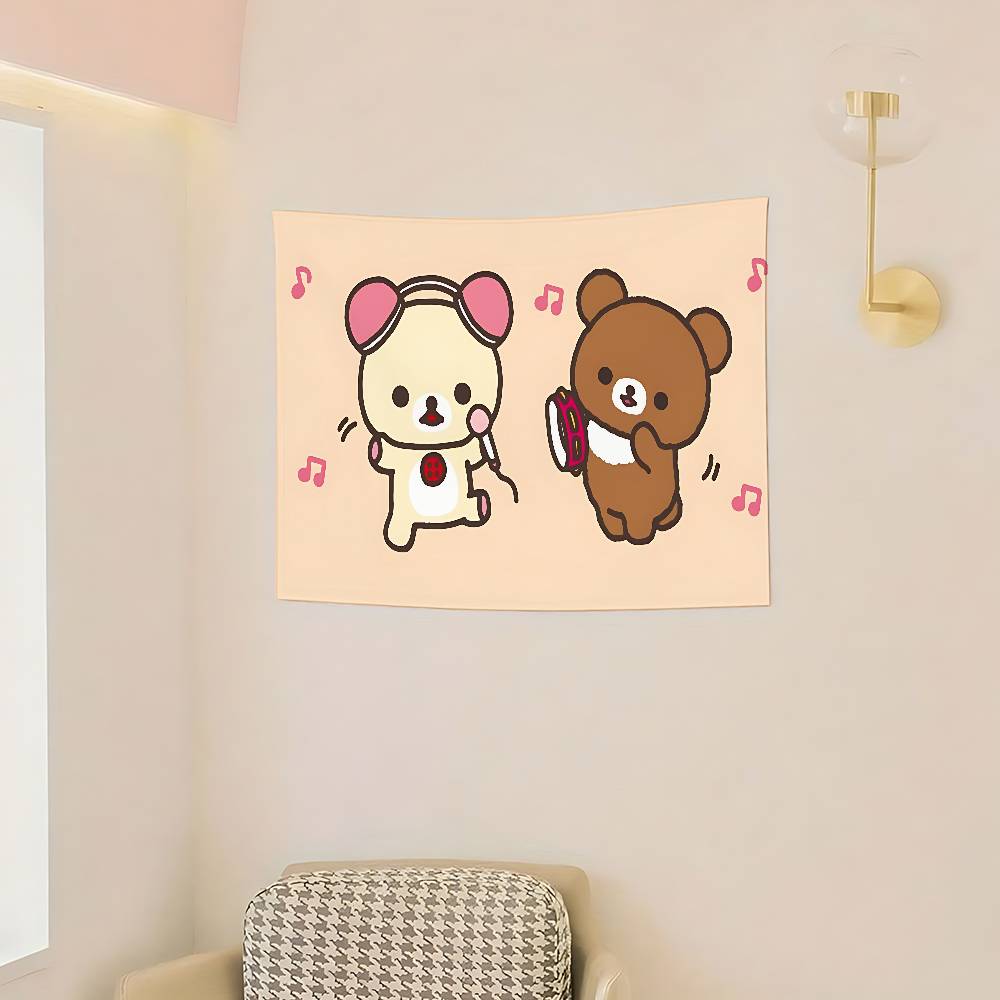 CartoonHRilakkumasKawaii Flags Room Decor Outdoor Decors Personalized Items Flags For Bedrooms Home Funny