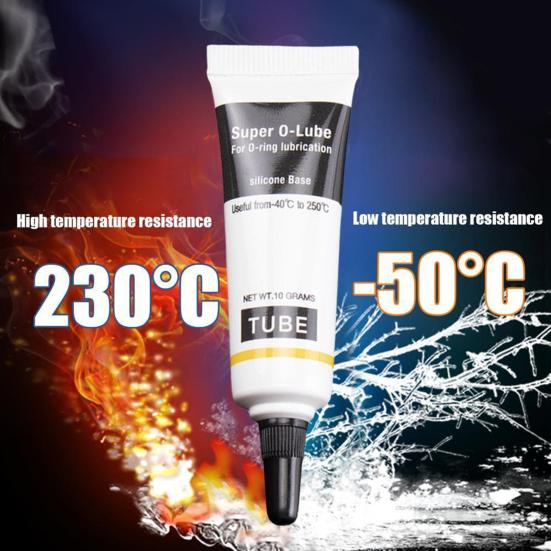 10g Grease Lubricant Food Grade Good Lubricity Waterproof Silicone Super O-ring Lubrication for Home