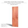 Hardwood Wood Wall Shelf, Red Wall-mounted 60cm Mounted